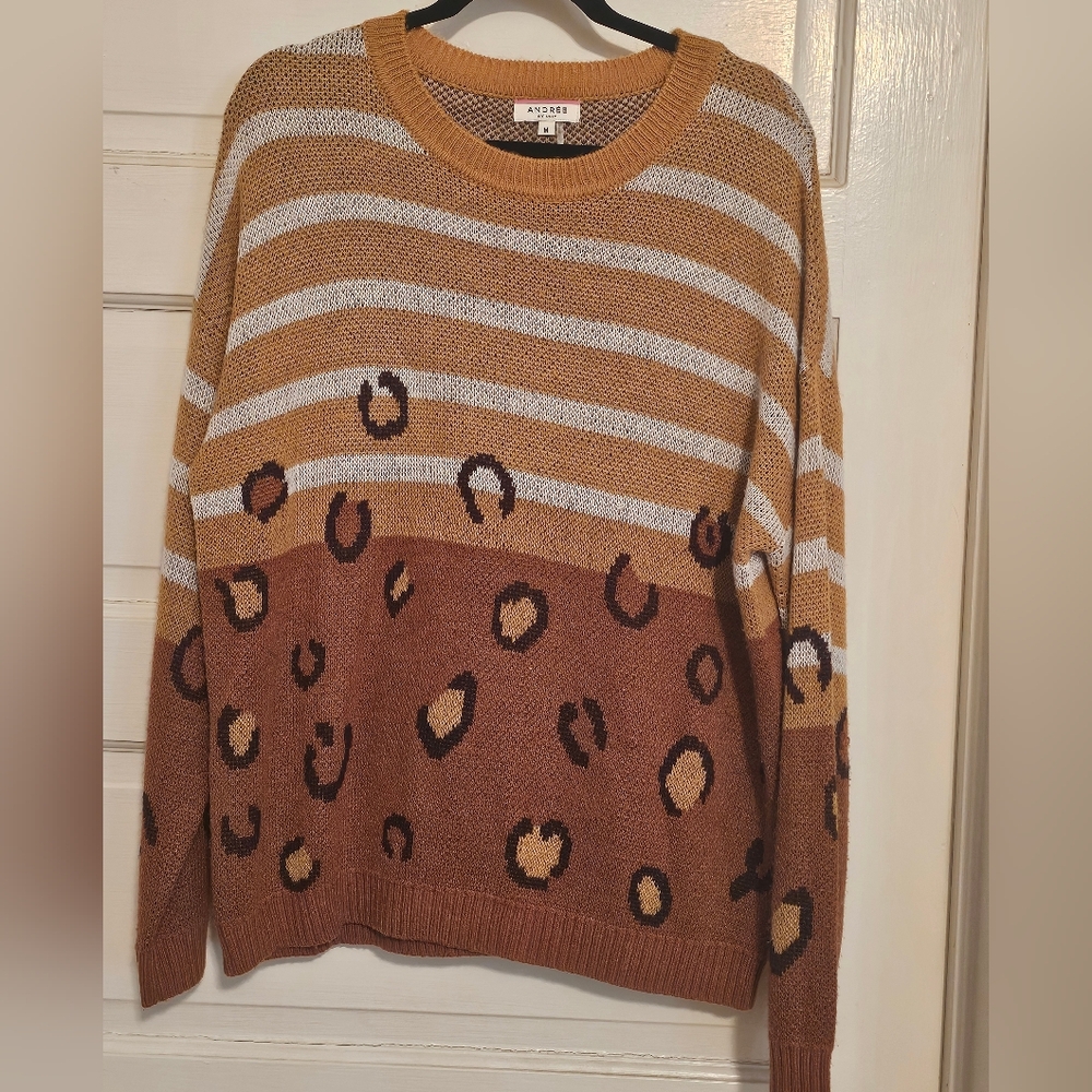 Leopard Stripped Sweater